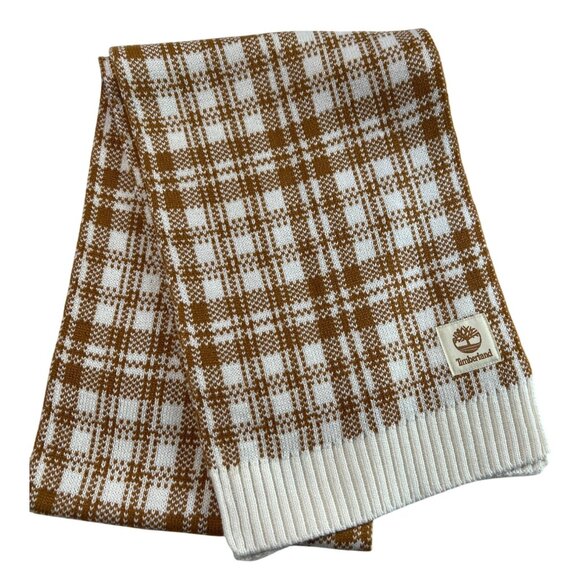 Timberland Plaid Knit Scarf - Picture 1 of 4
